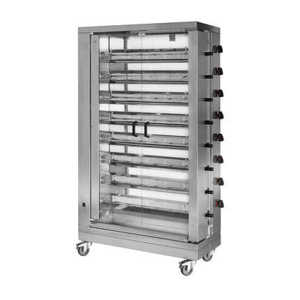GGM Gastro Lò Quay Gà Gas - 47.2kW - 8 Xiên - Đến 48 Con Gà