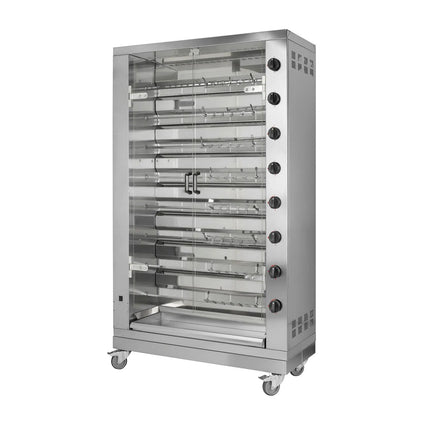 GGM Gastro Lò Quay Gà Gas - 47.6kW - 8 Xiên - Đến 48 Con Gà