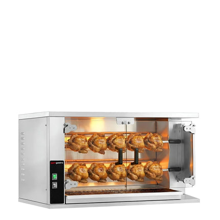 GGM Gastro Lò Quay Gà Gas - 9.4kW - 2 Xiên - Đến 10 Con Gà