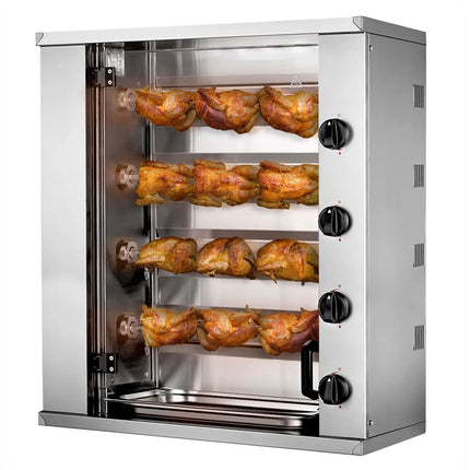 GGM Gastro Lò Quay Gà Gas Mini - 12.8kW - 4 Xiên - Đến 12 Con Gà