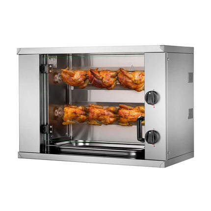 GGM Gastro Lò Quay Gà Gas Mini - 4.4kW - 2 Xiên - Đến 6 Con Gà