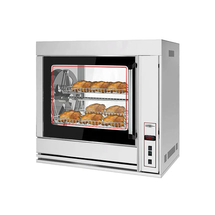 GGM Gastro Lò Quay Gà Giỏ Điện - 10kW - 7 Giỏ Xoay - Đến 42 Con Gà