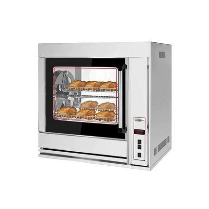 GGM Gastro Lò Quay Gà Giỏ Điện - 6.9kW - 4 Giỏ Xoay - Đến 20 Con Gà