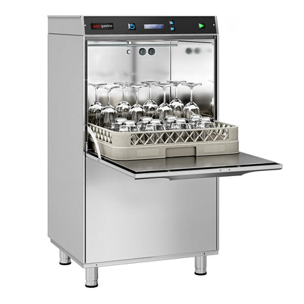 GGM Gastro Máy Rửa Chén Hai Lớp Vỏ - Điều Khiển Số - 6.75kW - Kèm Bơm Xả, Trợ Xả & Hóa Chất
