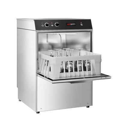 GGM Gastro Máy Rửa Ly Compact - Điều Khiển Cơ - 2.97kW - Kèm Bơm Hóa Chất Tẩy Rửa & Trợ Xả