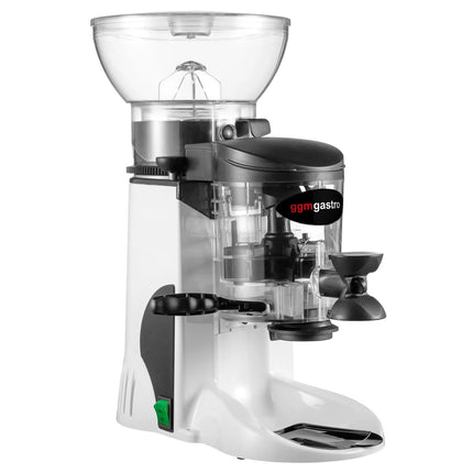GGM Gastro Máy Xay Cà Phê - 1kg - 77dB - Có Bộ Định Lượng - Trắng