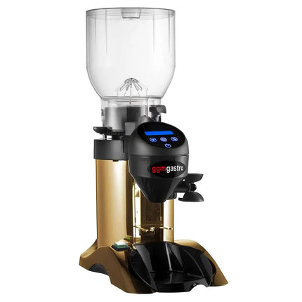 GGM Gastro Máy Xay Cà Phê - 2kg - 63dB - Có Bộ Định Lượng - Vàng Gold