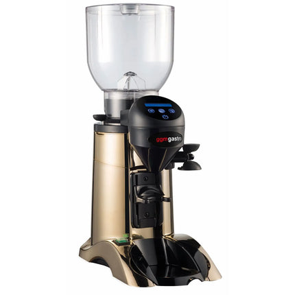 GGM Gastro Máy Xay Cà Phê - 2kg - 77dB - Có Bộ Định Lượng - Vàng Gold
