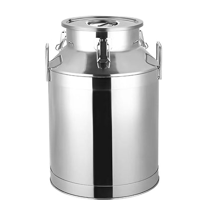 GGM Gastro Milk can with lid - 25L - Stainless steel - CE-stamped