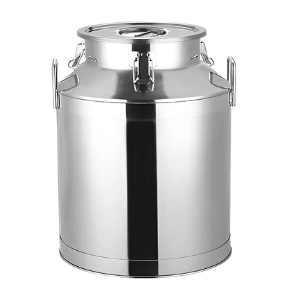 GGM Gastro Milk can with lid - 40L - Stainless steel - CE-stamped