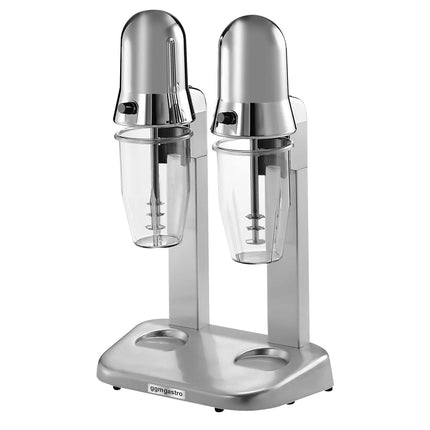 GGM Gastro Milkshake & Drinks Mixer PREMIUM - twin spindle - 2x 550 ml - 2x 100 Watt - 1 speeds