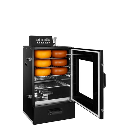 GGM Gastro Mini Smoker Oven - Digital - with 3 Racks & Glass Door - 475x450mm - Black