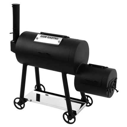 GGM Gastro Mini Smoker Oven - Manual - with 1 Racks - 450x165mm - on Wheels - Black