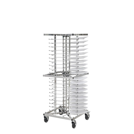 GGM Gastro Mobile Plate Rack Double-Column - up to 84 Plates - Ø 23-30cm