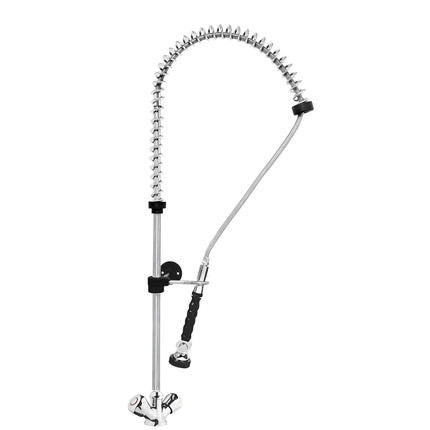 GGM Gastro Monobloc pre-rinse spray - for sink tables - with mixer tap, swivel spray head & flexible hose - overall 240x800x750mm
