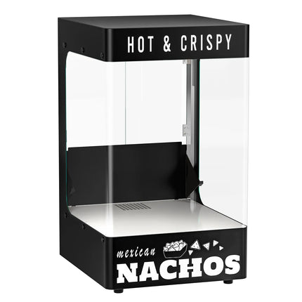 GGM Gastro Nacho & Popcorn Warmer - with LED Lighting - 305W - Black | Drawer Warmer - for Almonds & Nuts