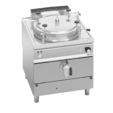 GGM Gastro Nồi Nấu Áp Suất Gas - 100L - 20.9kW - Gia Nhiệt Gián Tiếp - Kèm Đấu Nối Nước