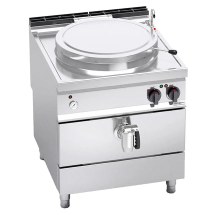 GGM Gastro Nồi Nấu Điện - 100L - 16kW - Gia Nhiệt Gián Tiếp - Kèm Đấu Nối Nước