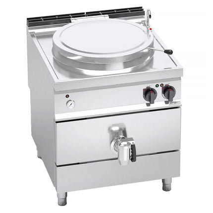 GGM Gastro Nồi Nấu Điện - 150L - 18kW - Gia Nhiệt Gián Tiếp - Kèm Đấu Nối Nước