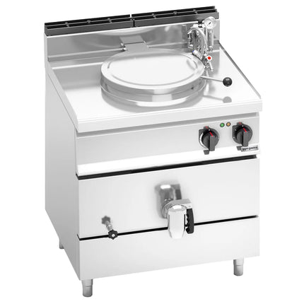 GGM Gastro Nồi Nấu Điện - 55L - 9kW - Gia Nhiệt Gián Tiếp - Kèm Đấu Nối Nước
