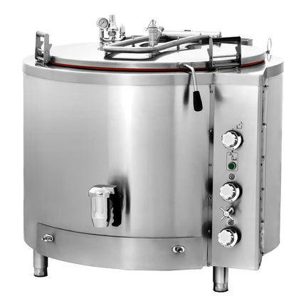 GGM Gastro Nồi Nấu Gas - 300L - 40kW - Gia Nhiệt Gián Tiếp - Kèm Đấu Nối Nước