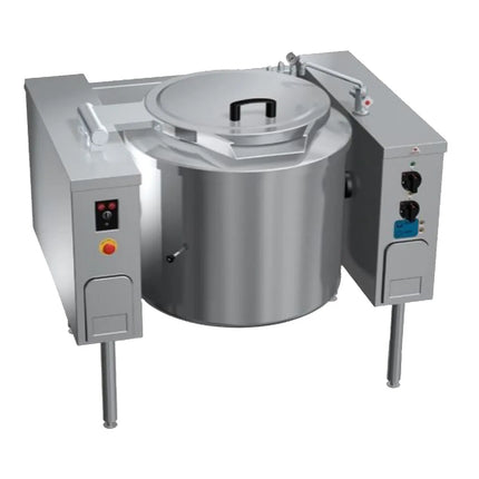 GGM Gastro Nồi Nấu Nghiêng Điện - 150L - 18kW - Gia Nhiệt Gián Tiếp - Kèm Đấu Nối Nước