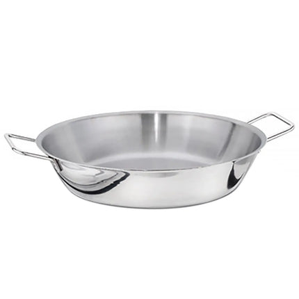 GGM Gastro Paella Pan - Stainless Steel – Ø 400 mm – Height: 80 mm - 10L - Induction Compatible