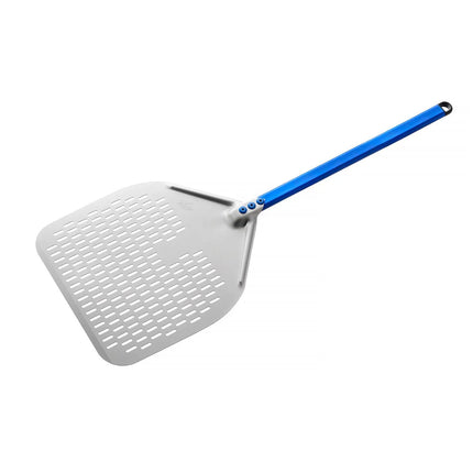 GGM Gastro Pizza Peel AZZURRA - Aluminium - 300x300mm - Length:60cm - perforated