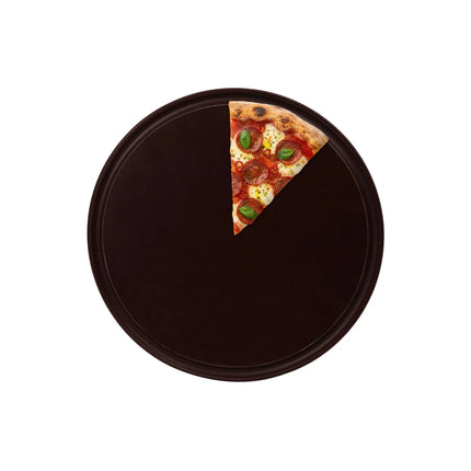 GGM Gastro Pizza Plate - Polyethylene - Ø200mm - with juice groove - Brown