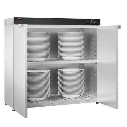 GGM Gastro Plate Warmer - Double Door - 1.5kW - 120 plates