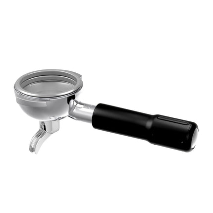 GGM Gastro Portafilter - "Single Spout" - Stainless Steel - Ø 58.8mm - 212x83x77mm - black handle - ergonomic design - for Allegro, Eminence, Grace & Suprema