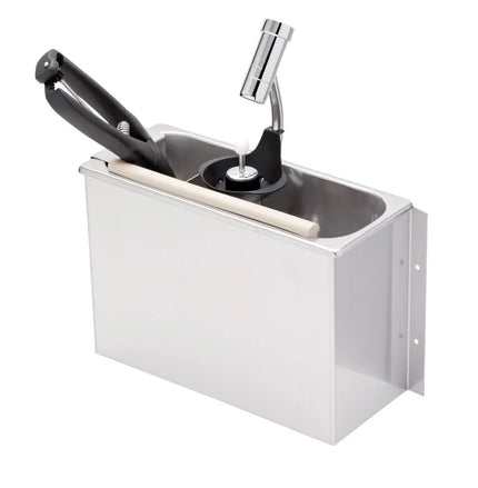 GGM Gastro Portioning Rinse WATERSTOP with integrated automatic water stop with integrated backflow preventer & integrated flow regulator incl. sieve plate 270x112x180mm