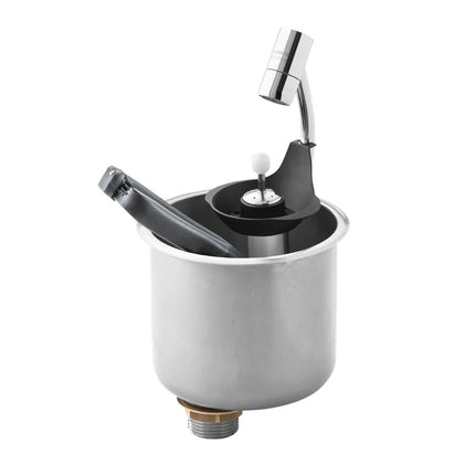 GGM Gastro Portioning Rinse with integrated backflow preventer incl. sieve plate incl. sieve insert - Stainless Steel - CNS