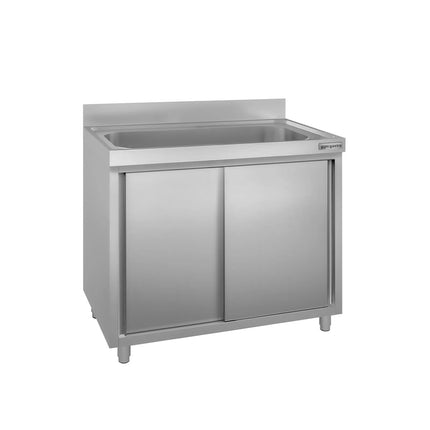 GGM Gastro Pot washing cabinet - 1000x600mm - with 1 basin W800xD400mm