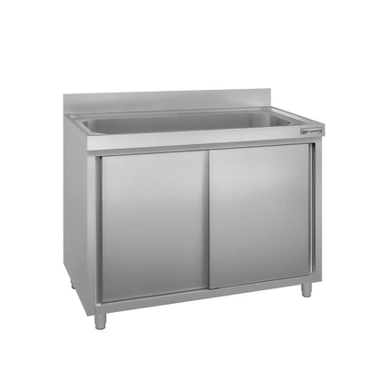 GGM Gastro Pot washing cabinet - 1200x600mm - with 1 basin W1000xD400mm
