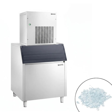 GGM Gastro Premium PLUS Modular Flake Ice Maker - 155 kg/24, including a 200 kg ice storage bin