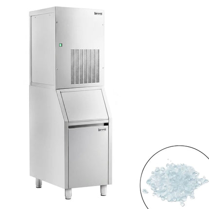 GGM Gastro Premium PLUS Modular Flake Ice Maker - 270 kg/24, including a 100 kg ice storage bin
