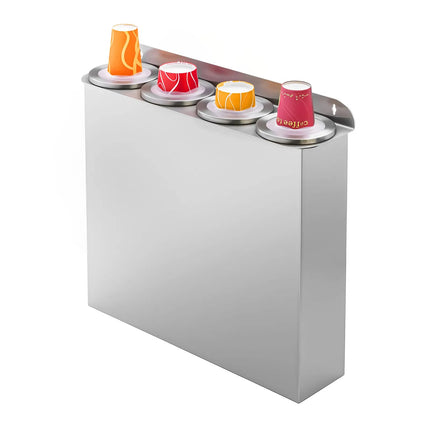 GGM Gastro Quadruple Cup Dispenser - Plastic - Wall-Mounted Version - with 4 dispensers