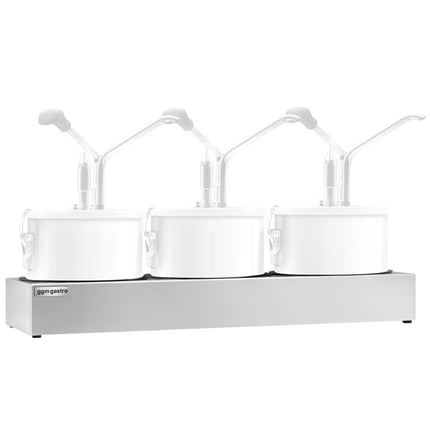 GGM Gastro Rack (for 3x Sauce Dispenser SSMBH4) - Stainless Steel - 600x203x90mm