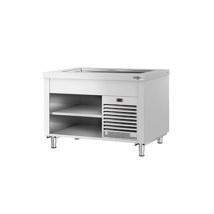 GGM Gastro Refrigerated Buffet Display Counter COPENHAGEN - 1240mm - with Refrigerated Frost Top