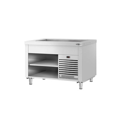 GGM Gastro Refrigerated Buffet Display Counter COPENHAGEN - 1240mm - with Refrigerated Well - for 3x GN 1/1