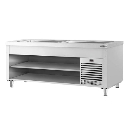 GGM Gastro Refrigerated Buffet Display Counter COPENHAGEN - 2310mm - with Refrigerated Frost Top