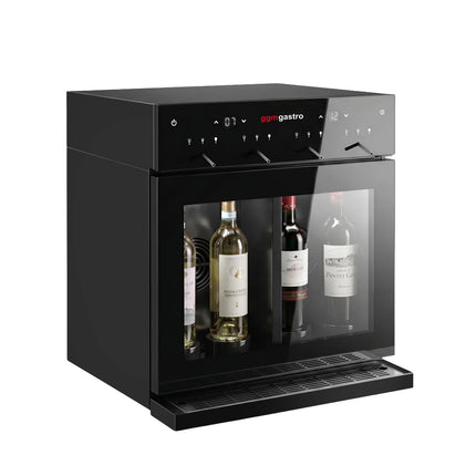 GGM Gastro Refrigerated Wine Dispenser – Dual Zone – for 4 Wine Bottles