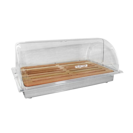 GGM Gastro Roll-top Bread Box - 530x285mm - Chrome