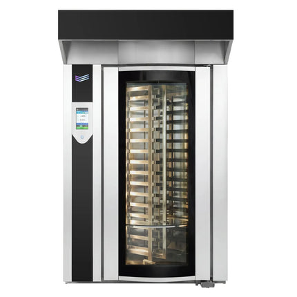 GGM Gastro Rotary Electric Commercial Bakery Convection Oven with Steam Injection - Touchscreen Controls - 12-15x 600x400mm (EN 60x40)