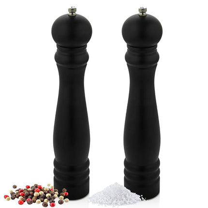 GGM Gastro Salt & Pepper Mills - Wood - Height: 300mm - Black