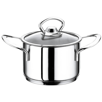 GGM Gastro Saucepan - Stainless Steel - 1.2L - Ø 140mm - Height: 80mm - incl. Lid