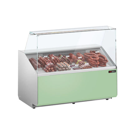 GGM Gastro Serve Over Counter - 1256x979mm - front panel light green - capacity 262 litres