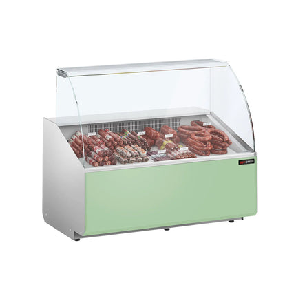 GGM Gastro Serve Over Counter - 1256x979mm - front panel light green - capacity 262 litres