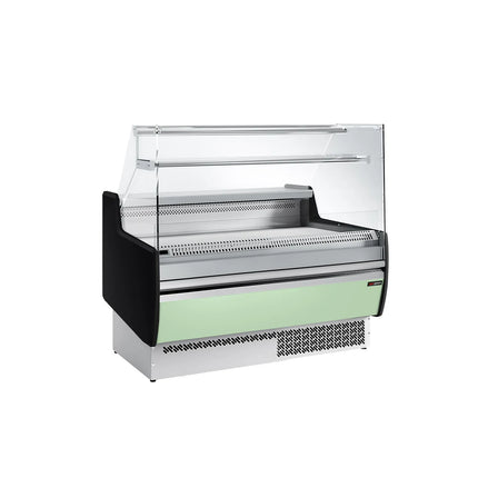 GGM Gastro Serve Over Counter - 1310mm - with 2 doors - front panel light green - capacity 144 litres